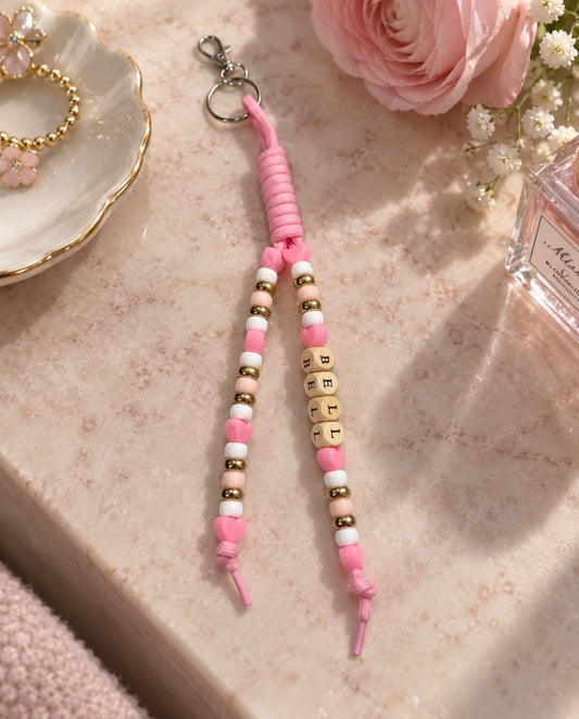 Blush Baby Chunky Rope Keychain