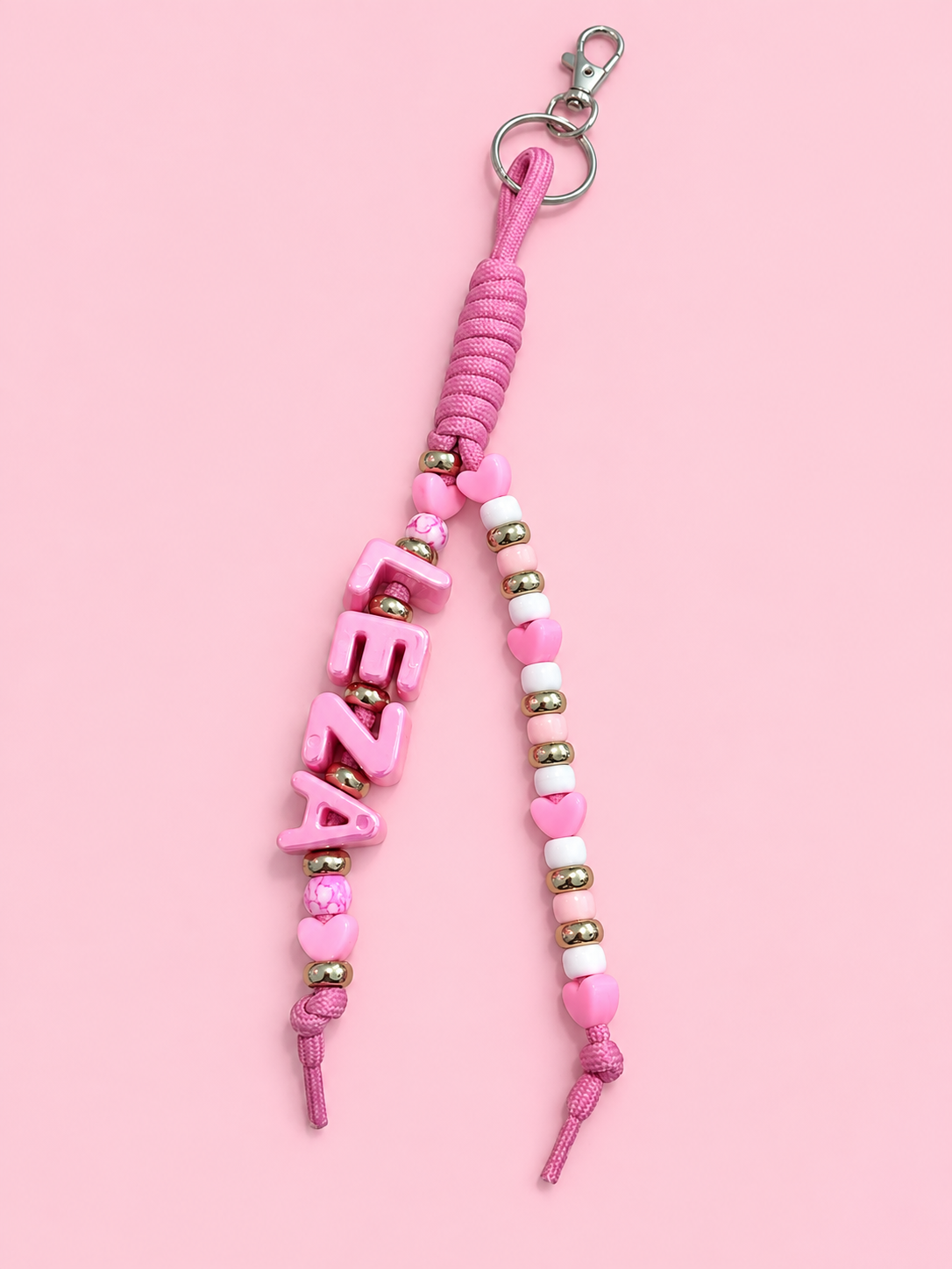 Blush Baby Chunky Rope Keychain