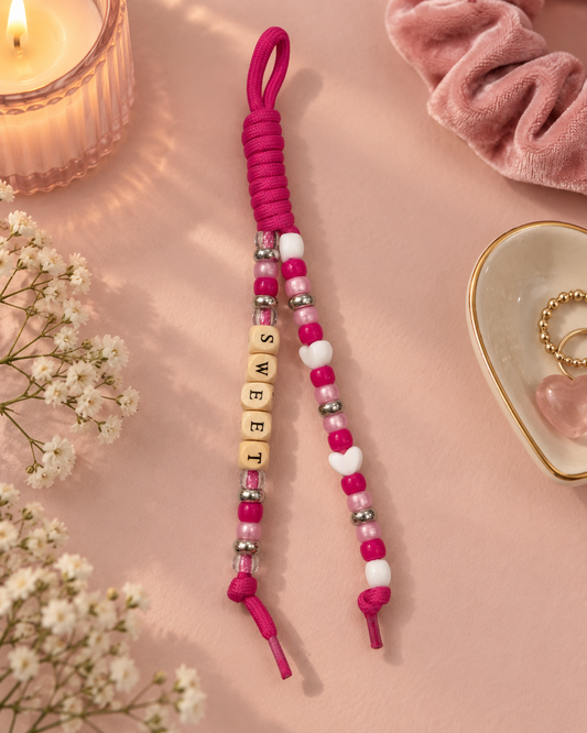Berry Sweet Chunky Rope Keychain