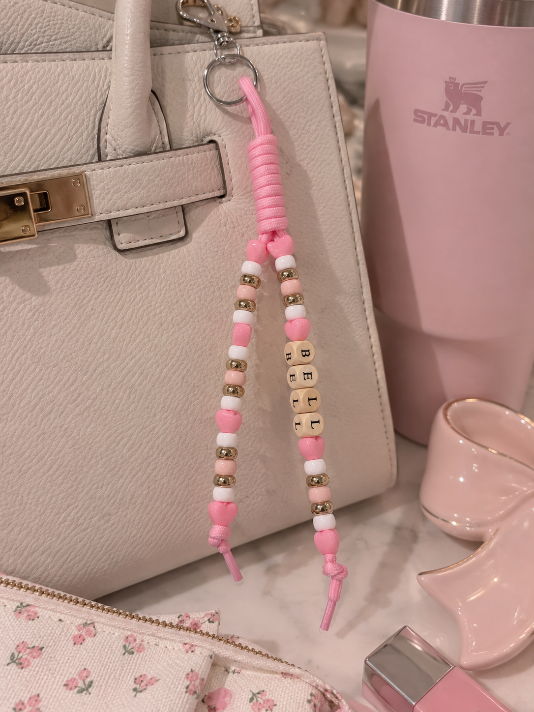 Blush Baby Chunky Rope Keychain